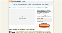 Desktop Screenshot of blogprofitcamp.com