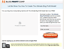 Tablet Screenshot of blogprofitcamp.com